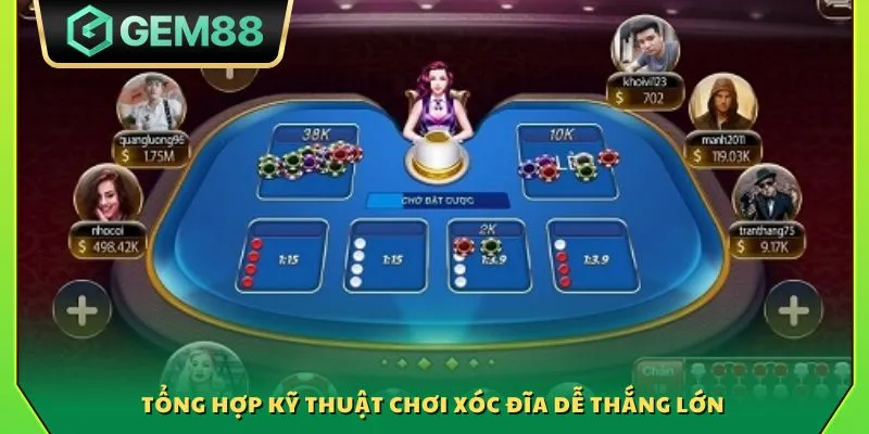 Kỹ thuật chơi xóc đĩa - Bí quyết giúp người mới dễ thắng lớn 4 Tổng hợp kỹ thuật chơi xóc đĩa dễ thắng lớn